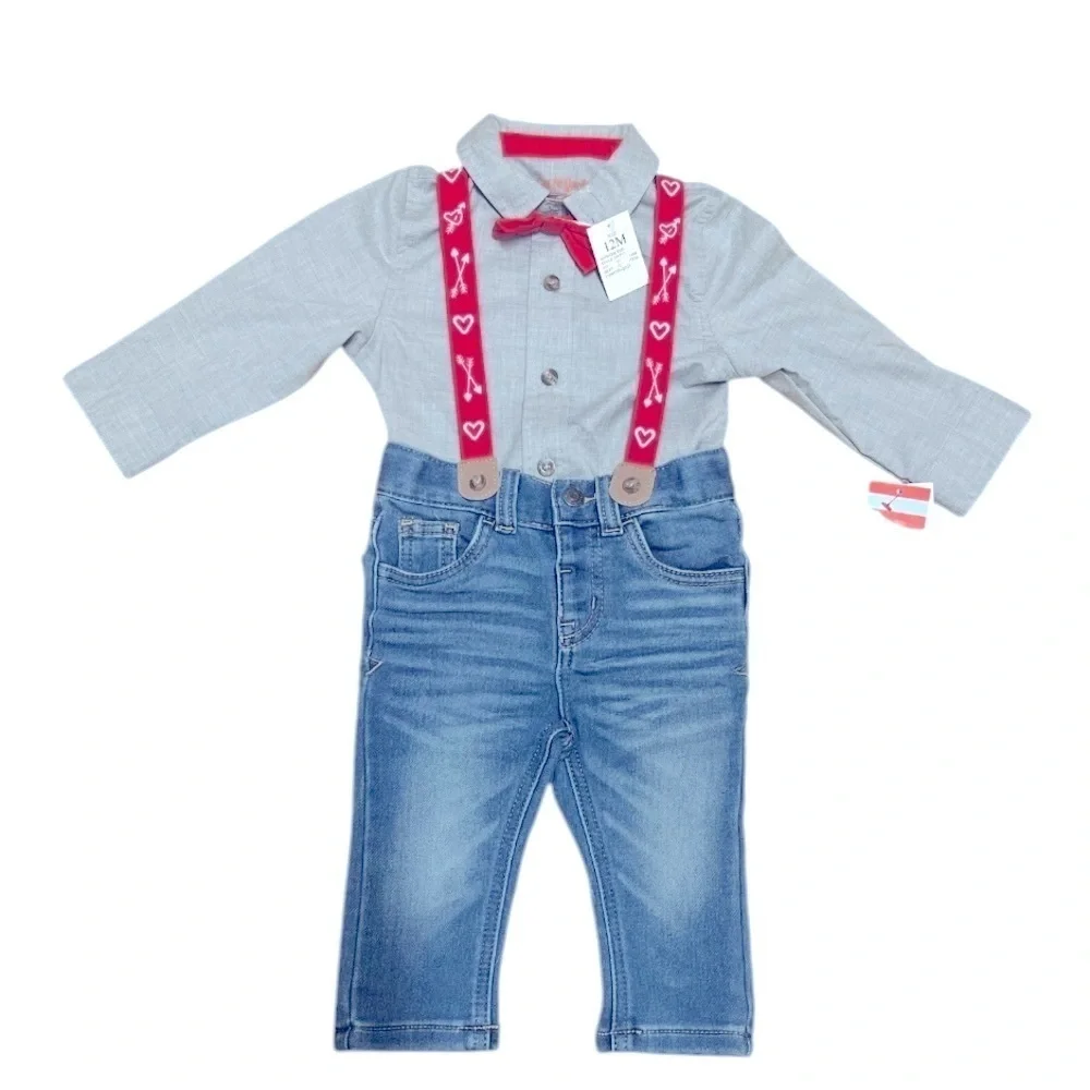 NWT CAT & JACK -Little boys Valentine’s Day set